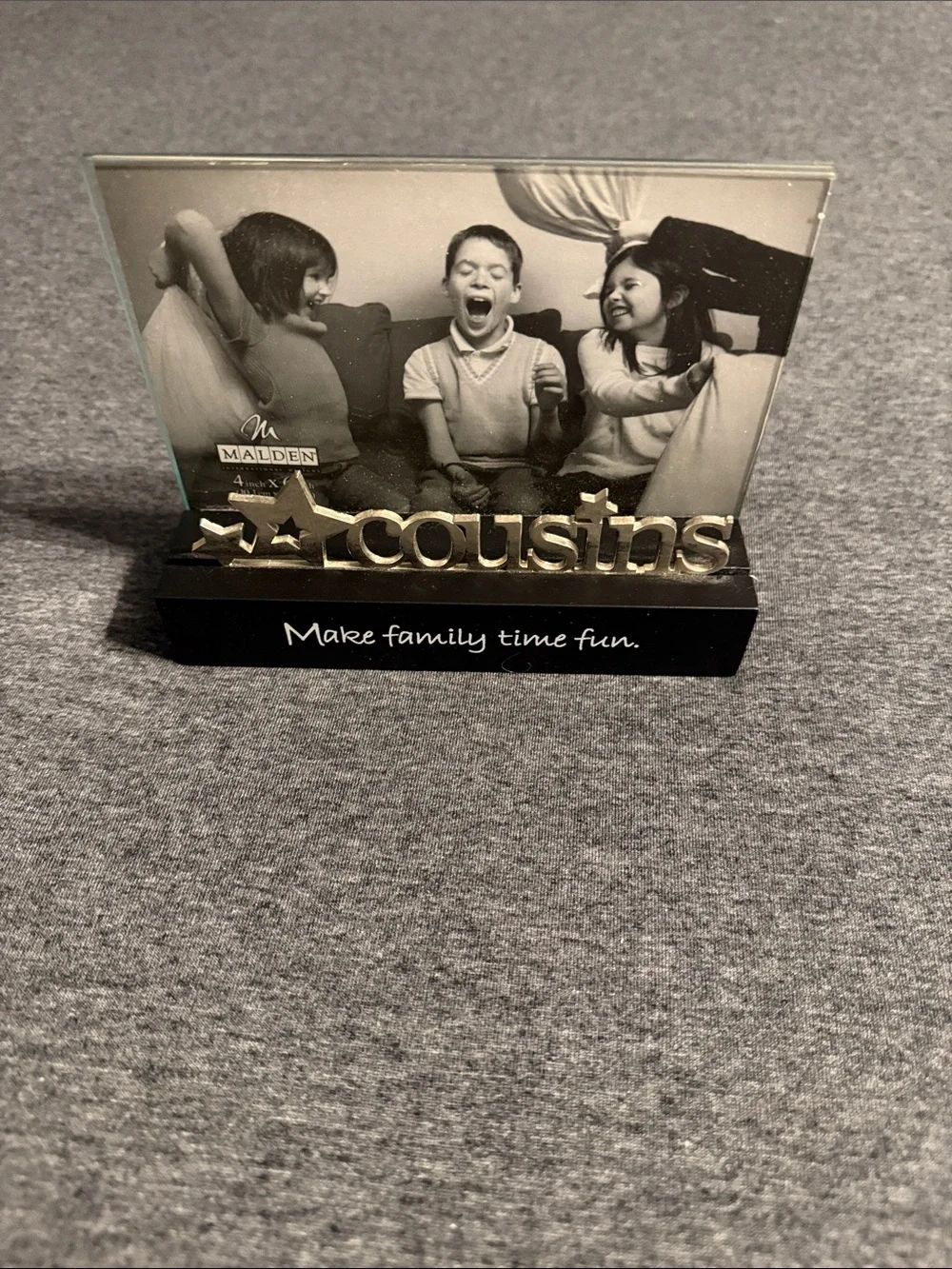 Malden Cousins Picture Frame in Black and Silver